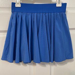 Aritzia Tna TnAction Skirt Tennis Mini Blue Micropleated Shorts Pockets XS